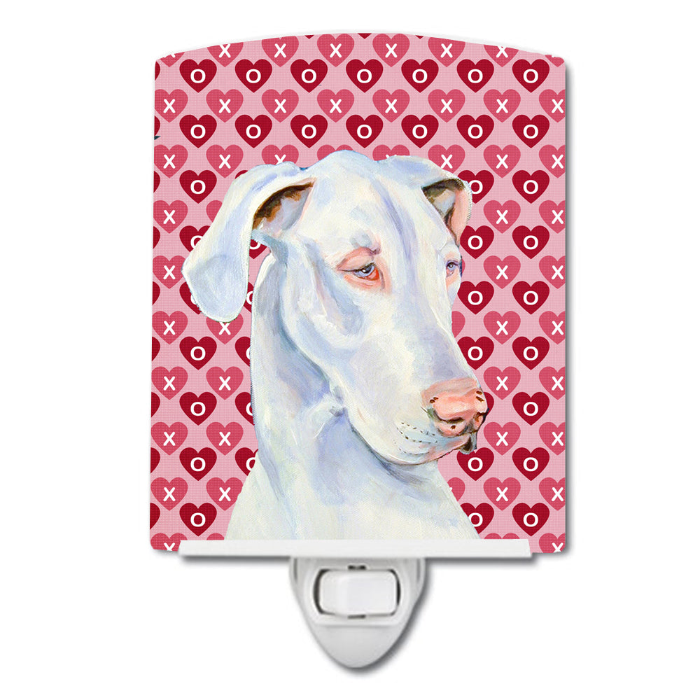 Great Dane Hearts Love and Valentine's Day Portrait Ceramic Night Light LH9131CNL - the-store.com