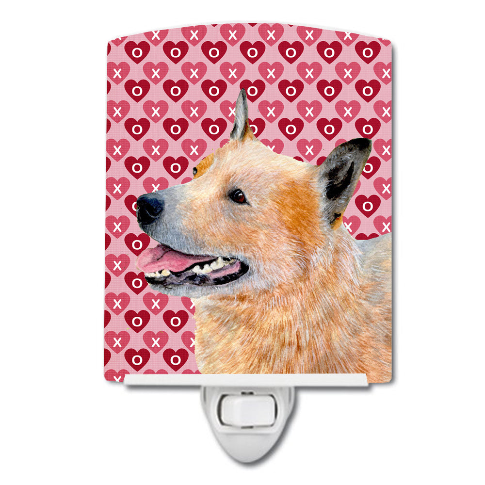 Australian Cattle Dog Hearts Love Valentine's Day Ceramic Night Light LH9137CNL - the-store.com