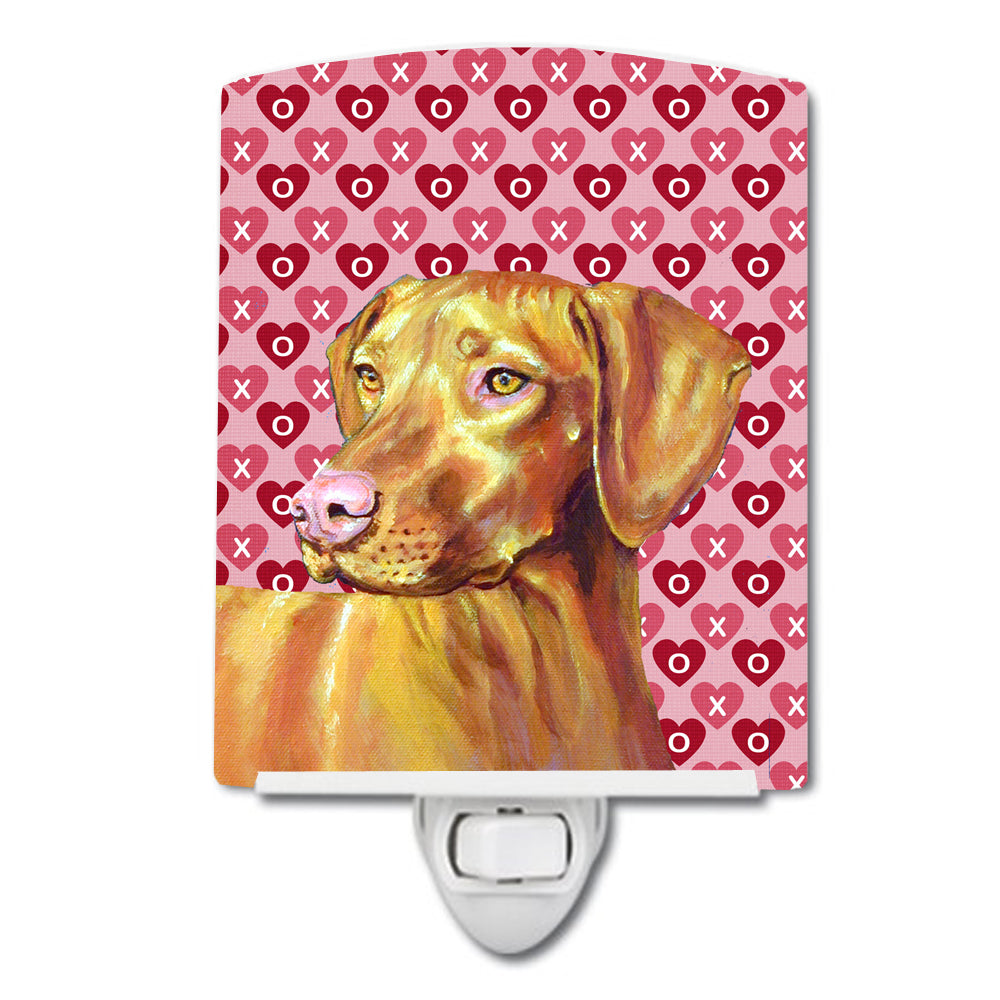 Vizsla Hearts Love and Valentine&#39;s Day Portrait Ceramic Night Light LH9145CNL - the-store.com