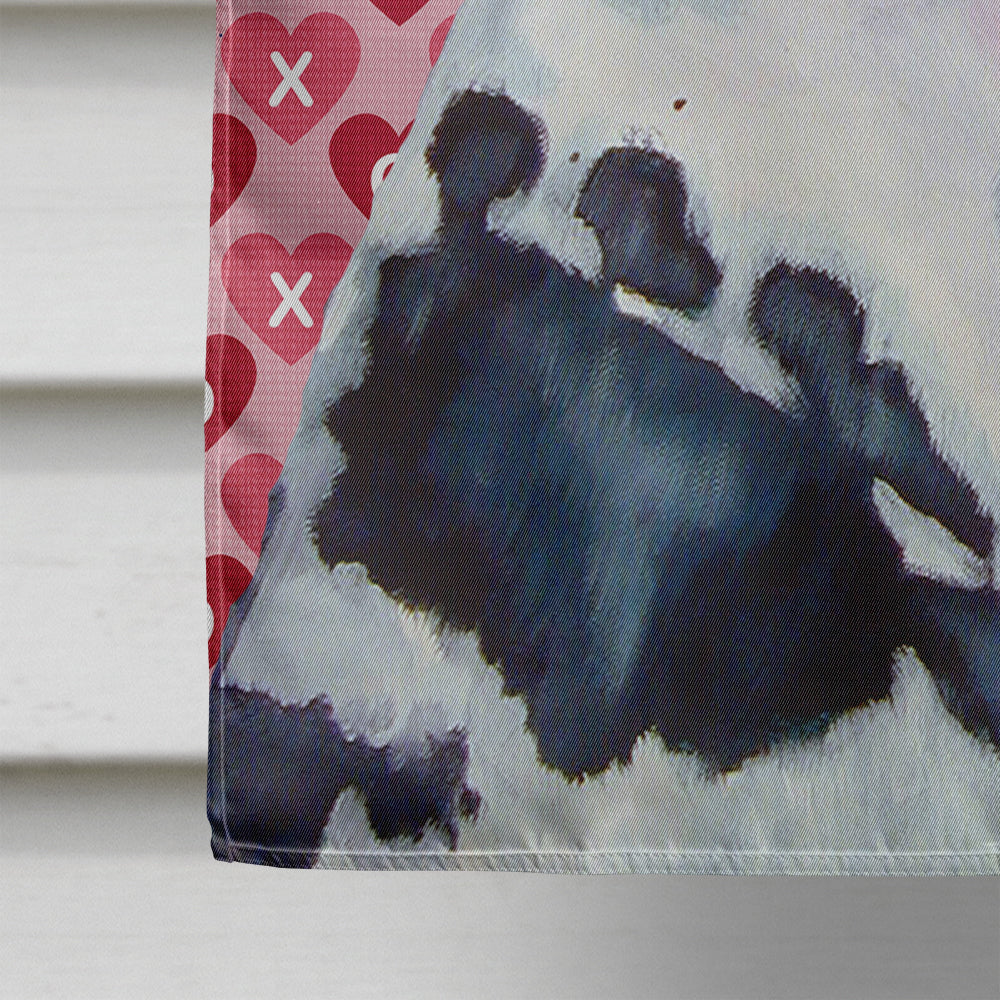 Great Dane Hearts Love Valentine's Day Flag Canvas House Size  the-store.com.