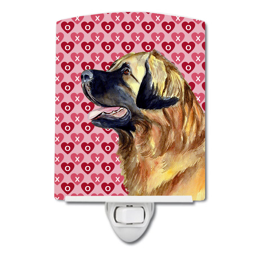 Leonberger Hearts Love and Valentine&#39;s Day Portrait Ceramic Night Light LH9168CNL - the-store.com