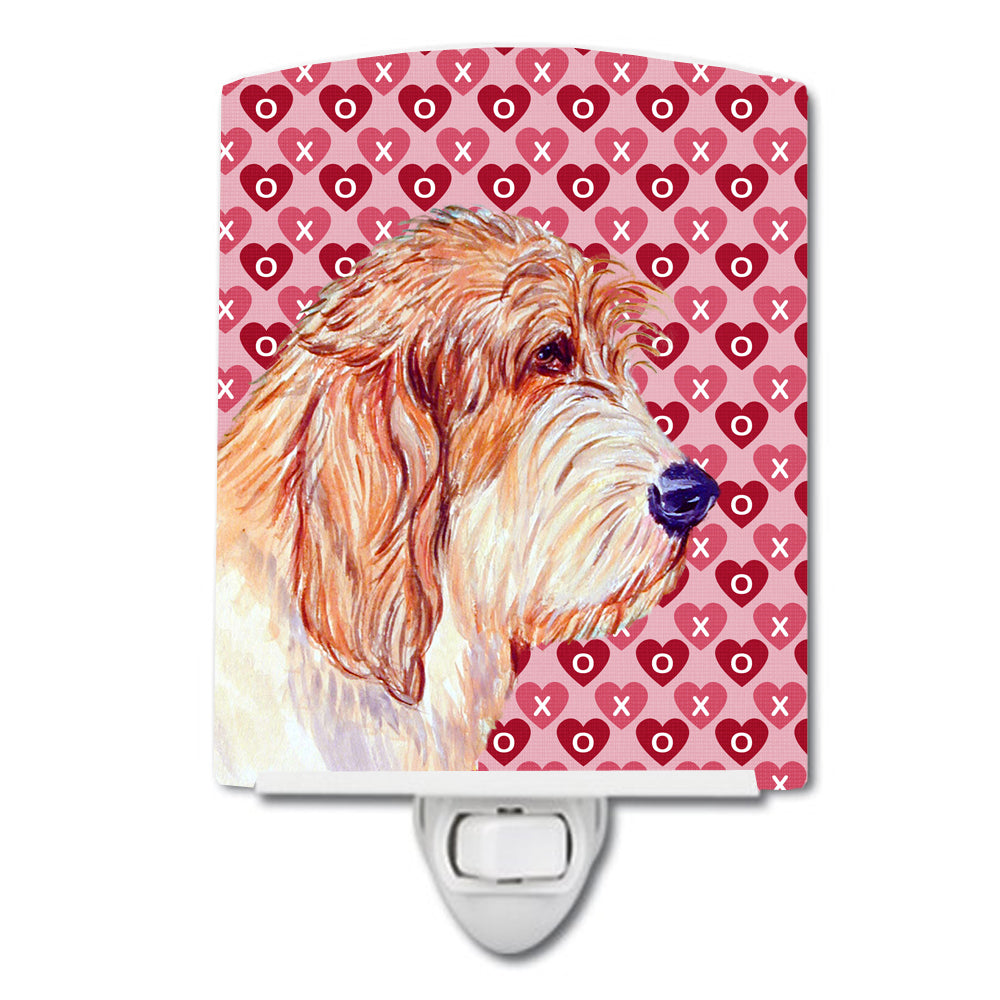 Petit Basset Griffon Vendeen Hearts Love Valentine's Day Ceramic Night Light LH9172CNL - the-store.com