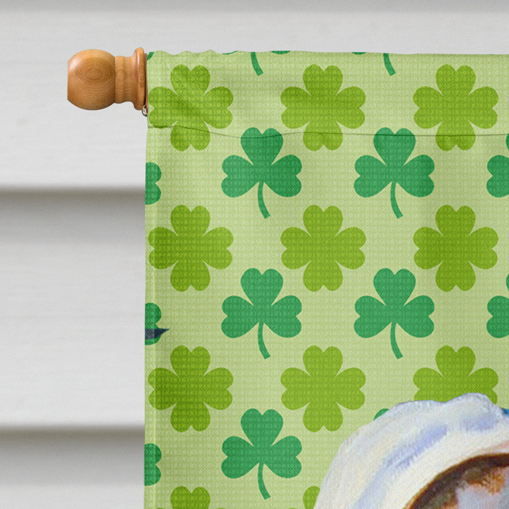 Great Dane St. Patrick's Day Shamrock Portrait Flag Canvas House Size  the-store.com.