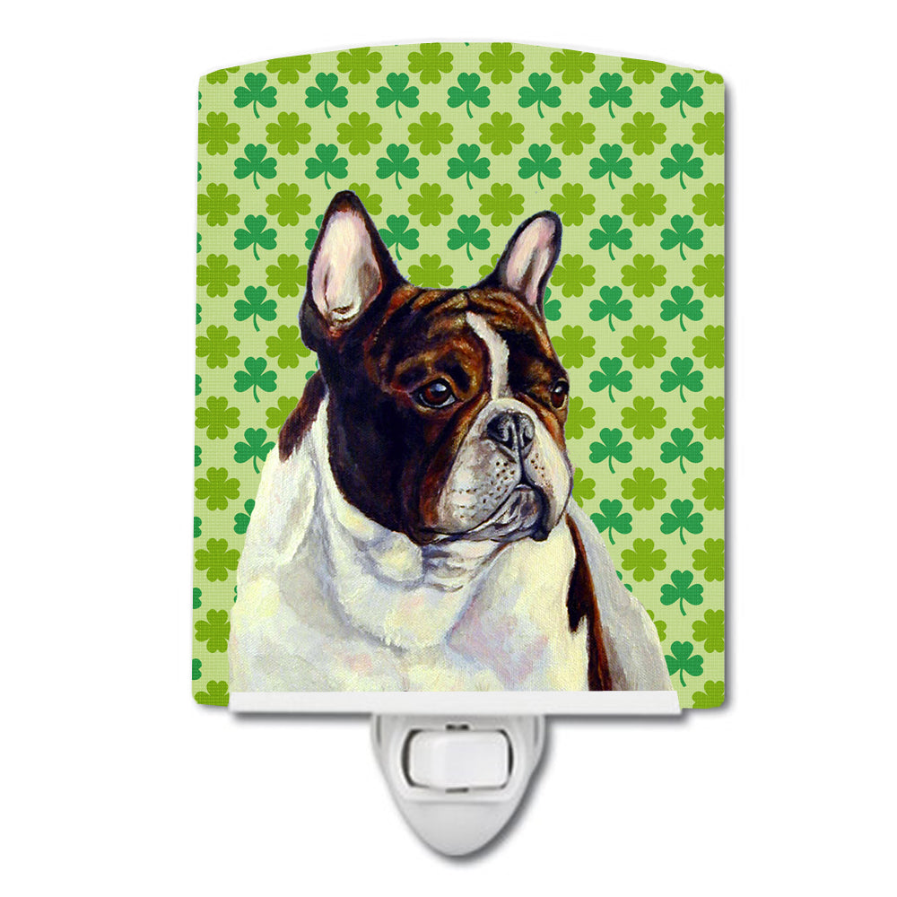 French Bulldog St. Patrick&#39;s Day Shamrock Portrait Ceramic Night Light LH9202CNL - the-store.com