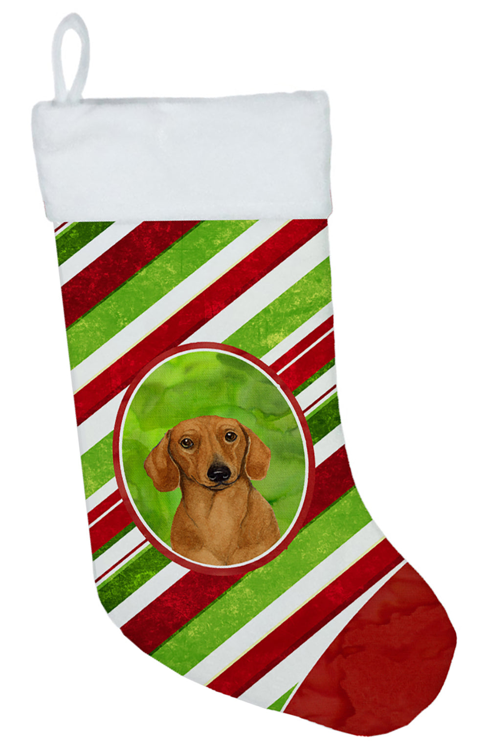 Dachshund Candy Cane Holiday Christmas Christmas Stocking LH9222  the-store.com.