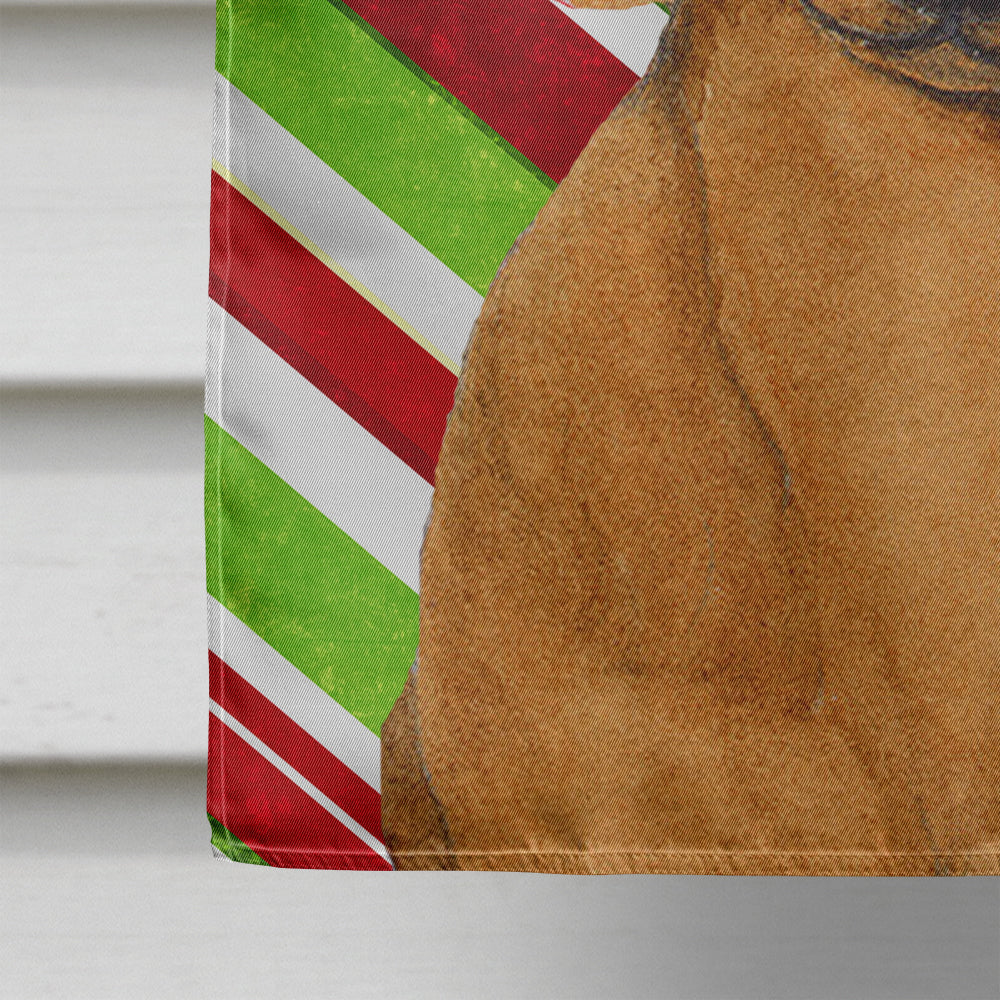 Dachshund Candy Cane Holiday Christmas  Flag Canvas House Size  the-store.com.