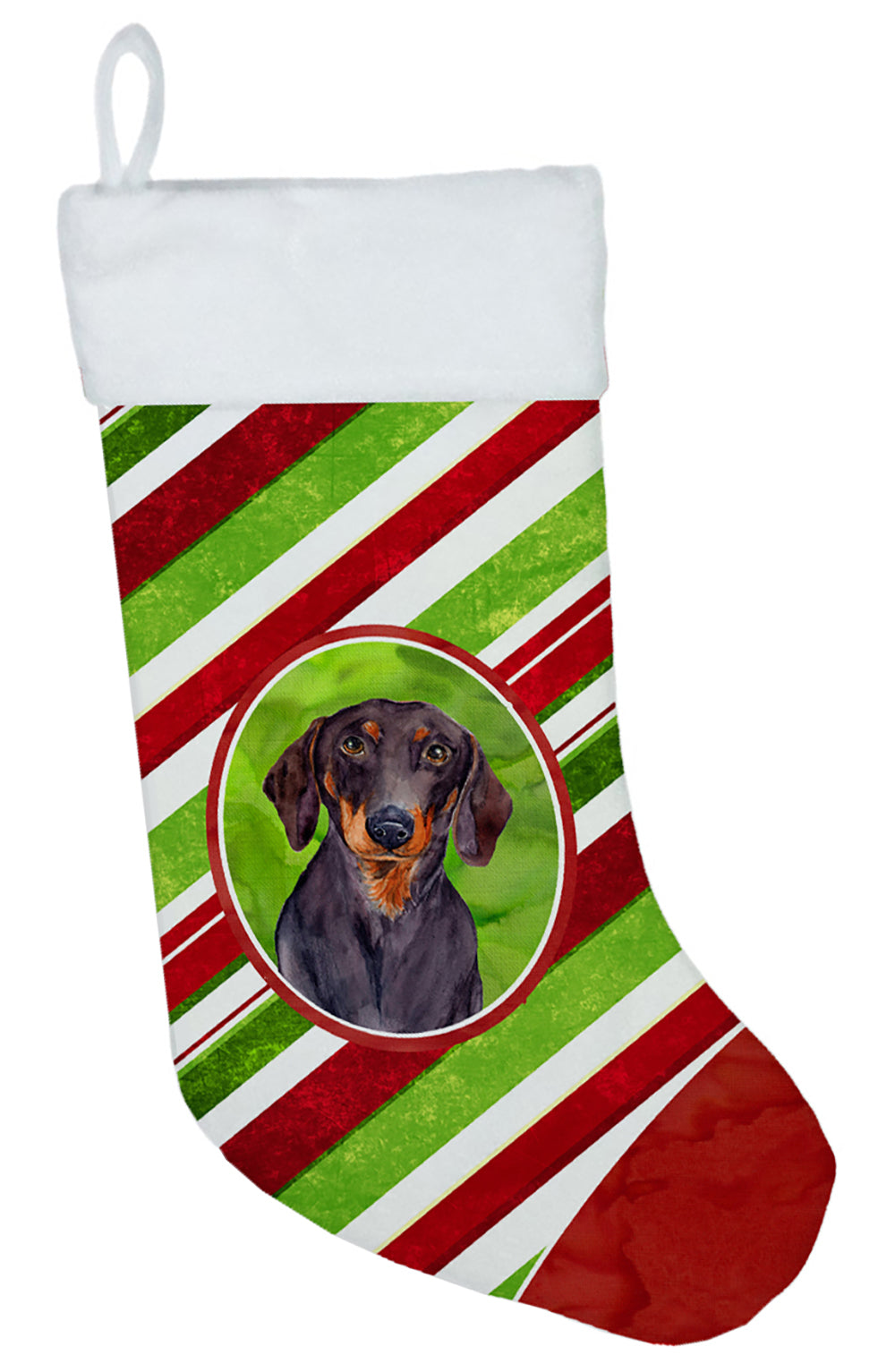 Dachshund Candy Cane Holiday Christmas Christmas Stocking LH9223  the-store.com.