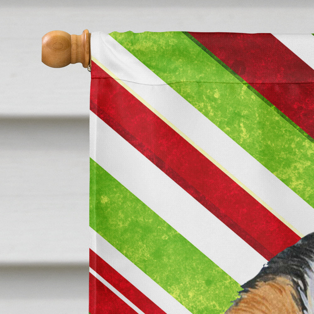 Cavalier Spaniel Candy Cane Holiday Christmas  Flag Canvas House Size  the-store.com.