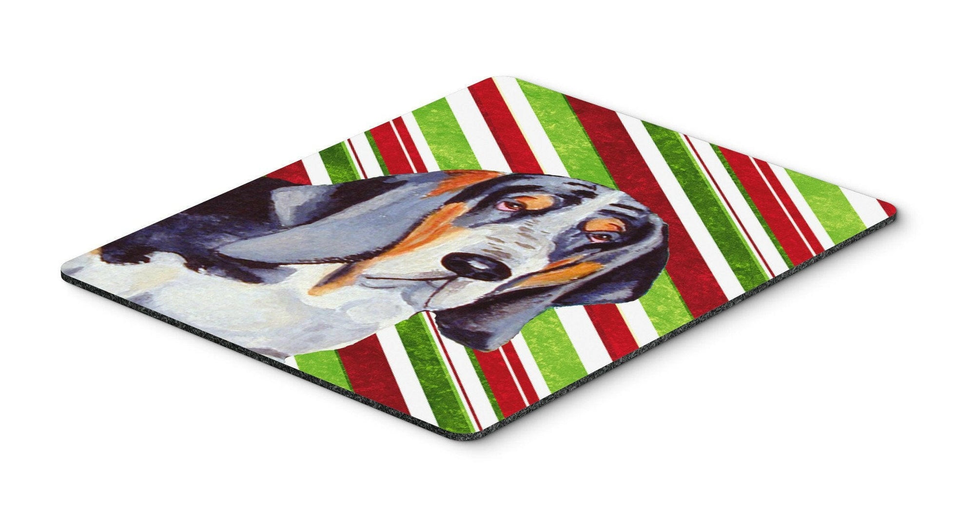 Basset Hound Candy Cane Holiday Christmas Mouse Pad, Hot Pad or Trivet by Caroline's Treasures