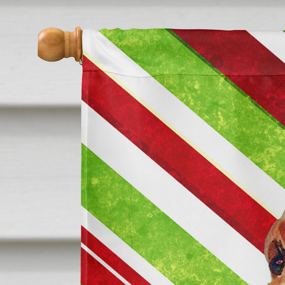 Bloodhound Candy Cane Holiday Christmas  Flag Canvas House Size  the-store.com.