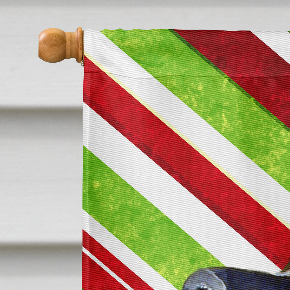 Leonberger Candy Cane Holiday Christmas  Flag Canvas House Size  the-store.com.