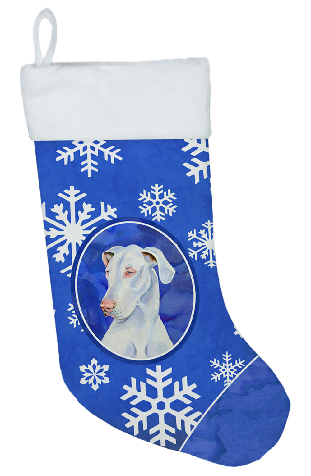 Great Dane Winter Snowflakes Snowflakes Holiday Christmas  Stocking  the-store.com.