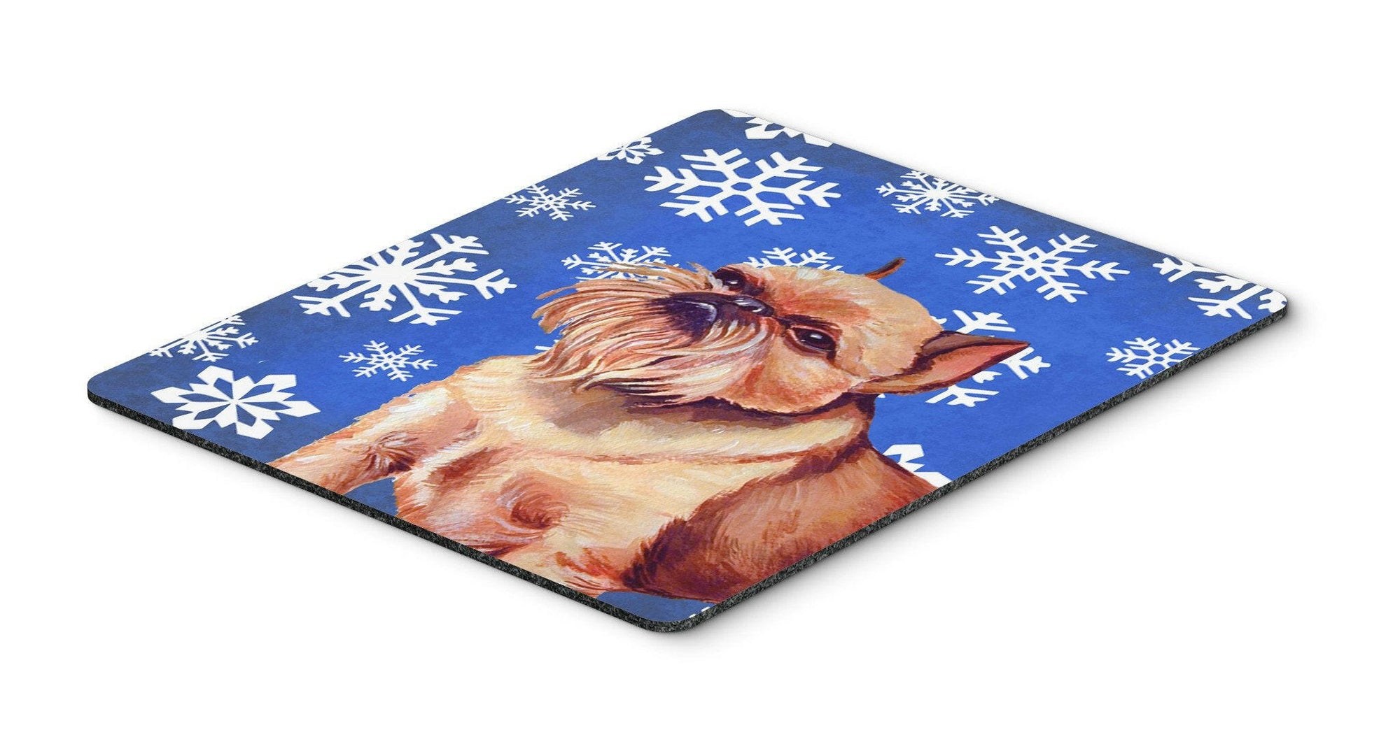 Brussels Griffon Winter Snowflakes Holiday Mouse Pad, Hot Pad or Trivet by Caroline's Treasures