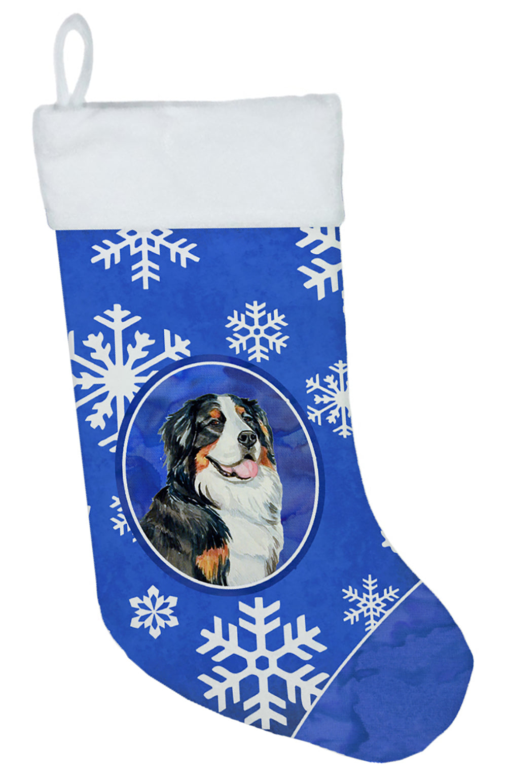 Bernese Mountain Dog Winter Snowflakes Snowflakes Holiday Christmas Stocking  the-store.com.