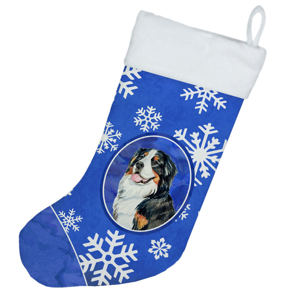 Bernese Mountain Dog Winter Snowflakes Snowflakes Holiday Christmas Stocking  the-store.com.