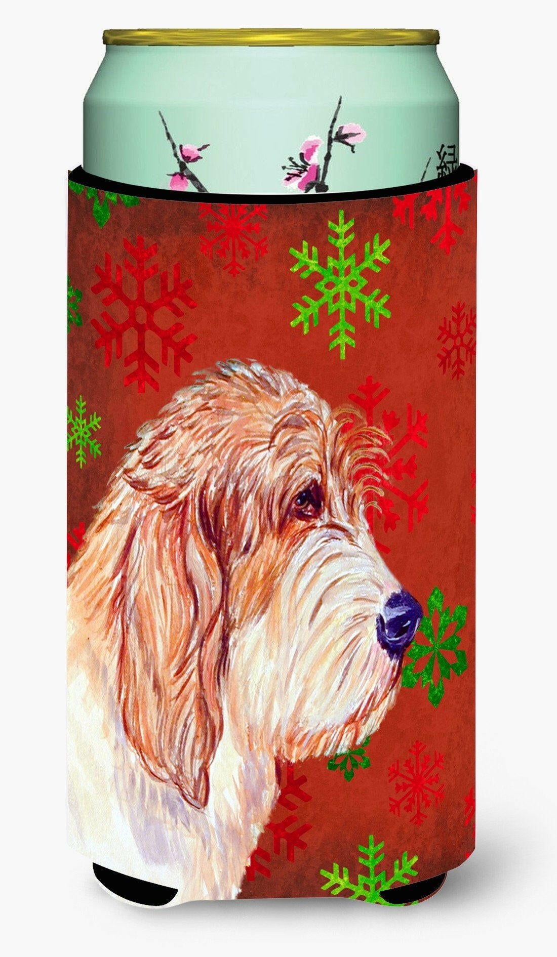 Petit Basset Griffon Vendeen Snowflake Christmas  Tall Boy Beverage Insulator Beverage Insulator Hugger by Caroline's Treasures