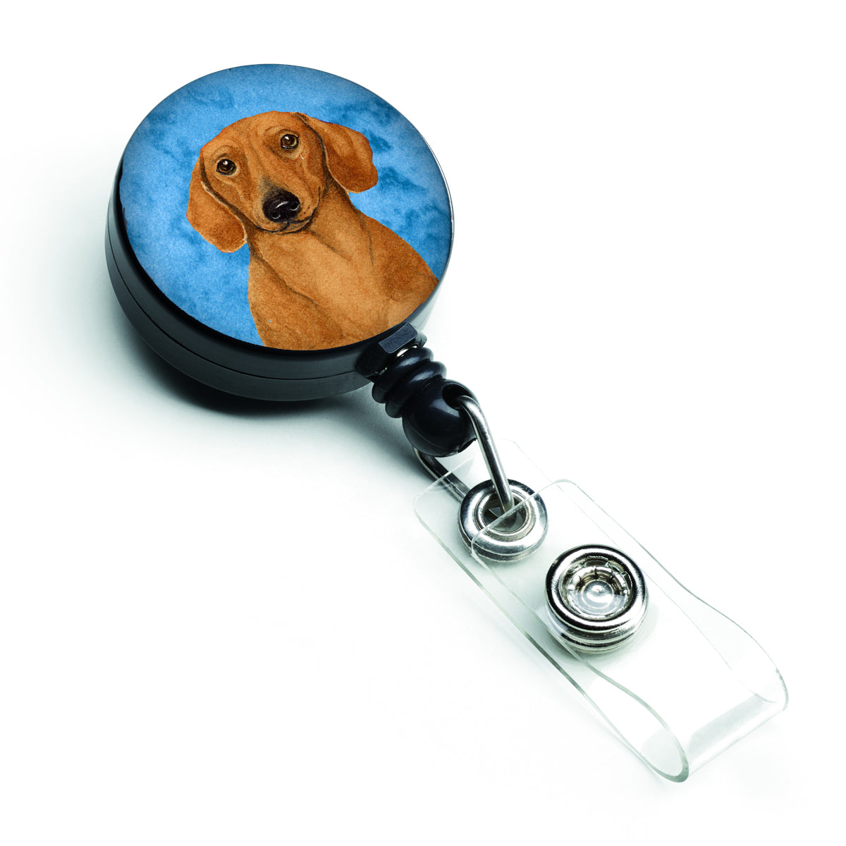 Blue Dachshund Retractable Badge Reel LH9357BUBR  the-store.com.