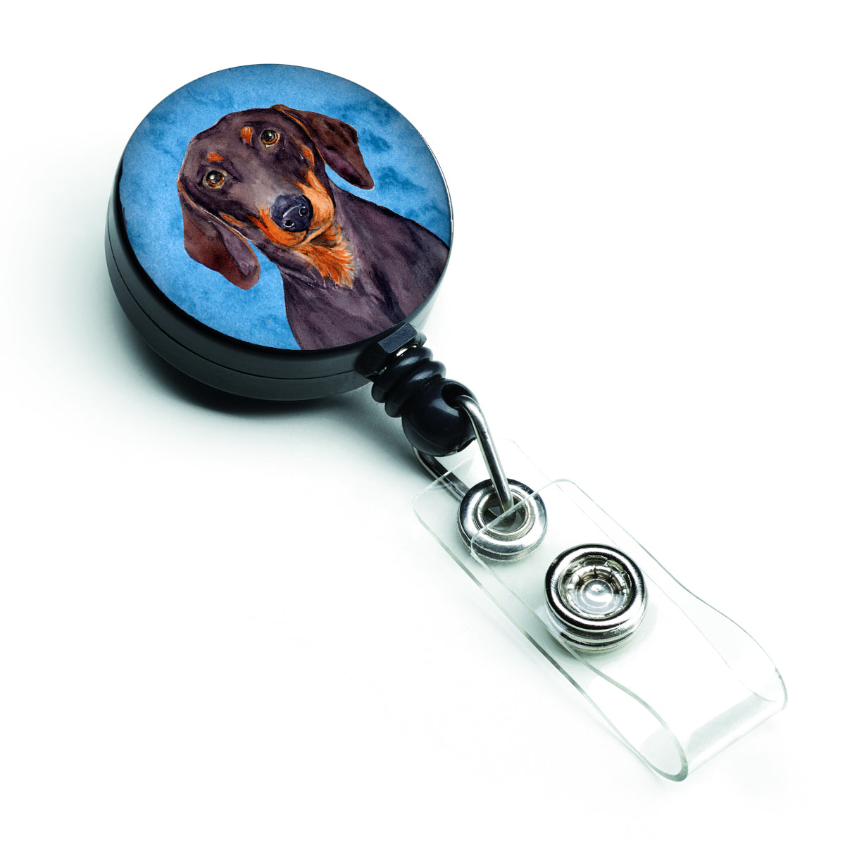 Blue Dachshund Retractable Badge Reel LH9358BUBR  the-store.com.