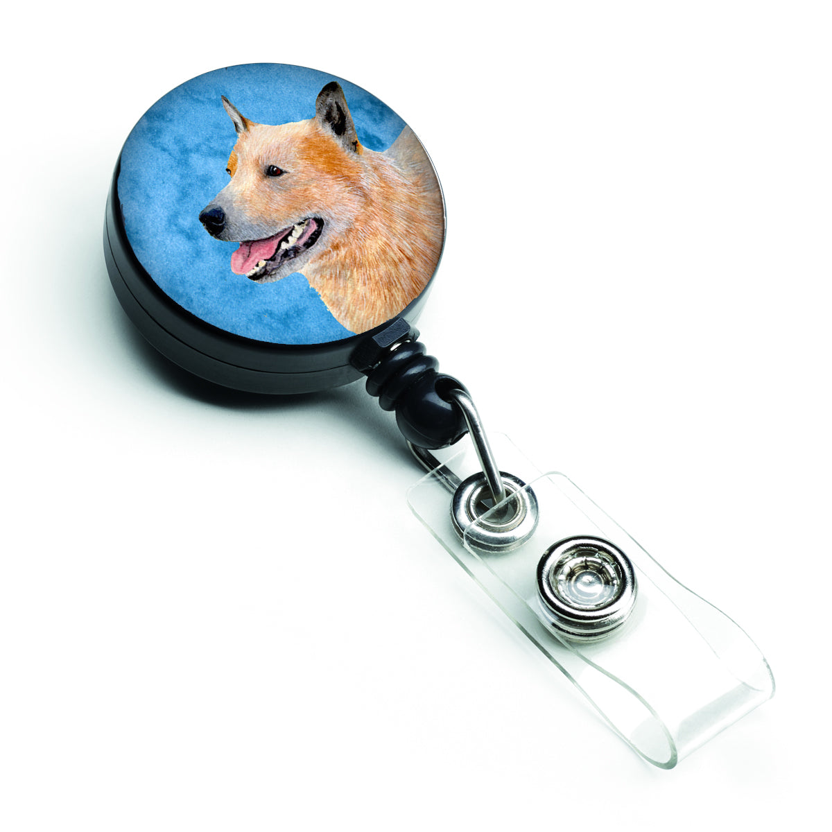 Blue Australian Cattle Dog Retractable Badge Reel LH9362BUBR  the-store.com.