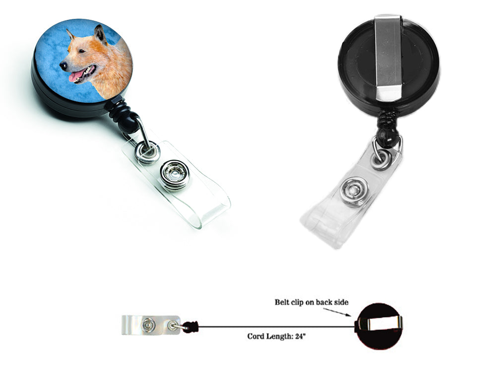 Blue Australian Cattle Dog Retractable Badge Reel LH9362BUBR  the-store.com.