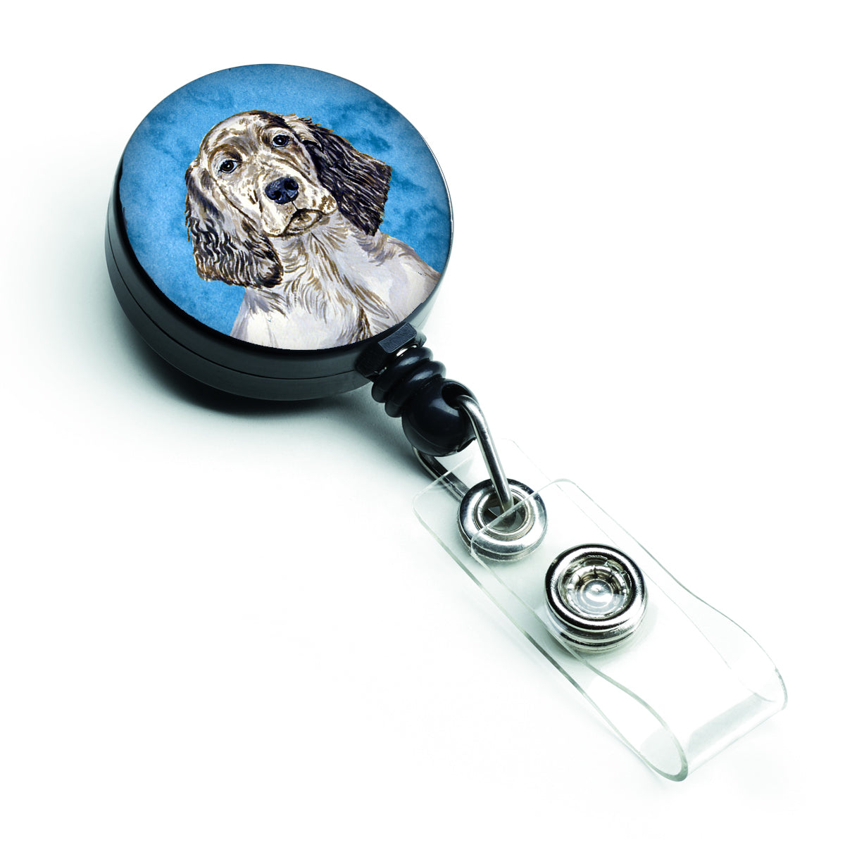 Blue English Setter Retractable Badge Reel LH9367BUBR  the-store.com.