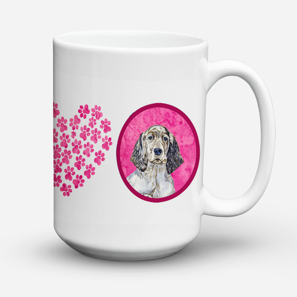 English Setter  Dishwasher Safe Microwavable Ceramic Coffee Mug 15 ounce  the-store.com.