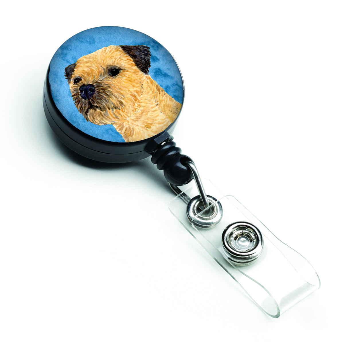 Blue Border Terrier Retractable Badge Reel LH9368BUBR  the-store.com.