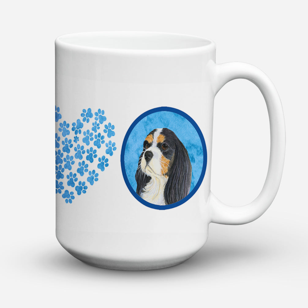 Cavalier Spaniel  Dishwasher Safe Microwavable Ceramic Coffee Mug 15 ounce  the-store.com.