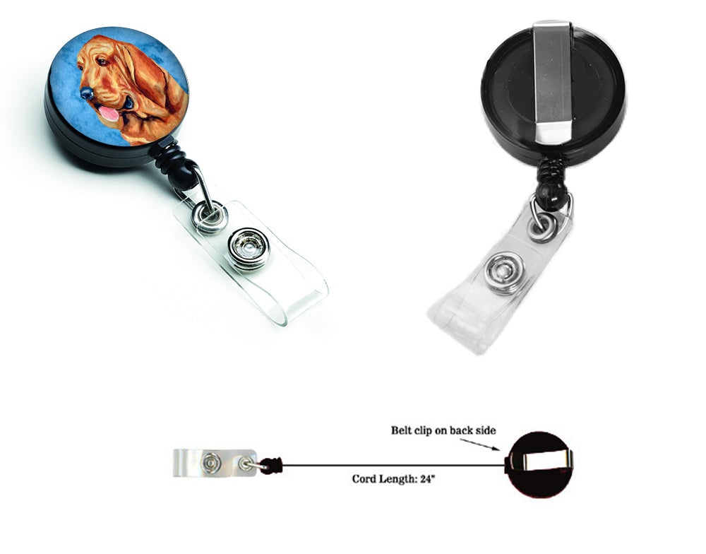 Blue Bloodhound Retractable Badge Reel LH9376BUBR  the-store.com.