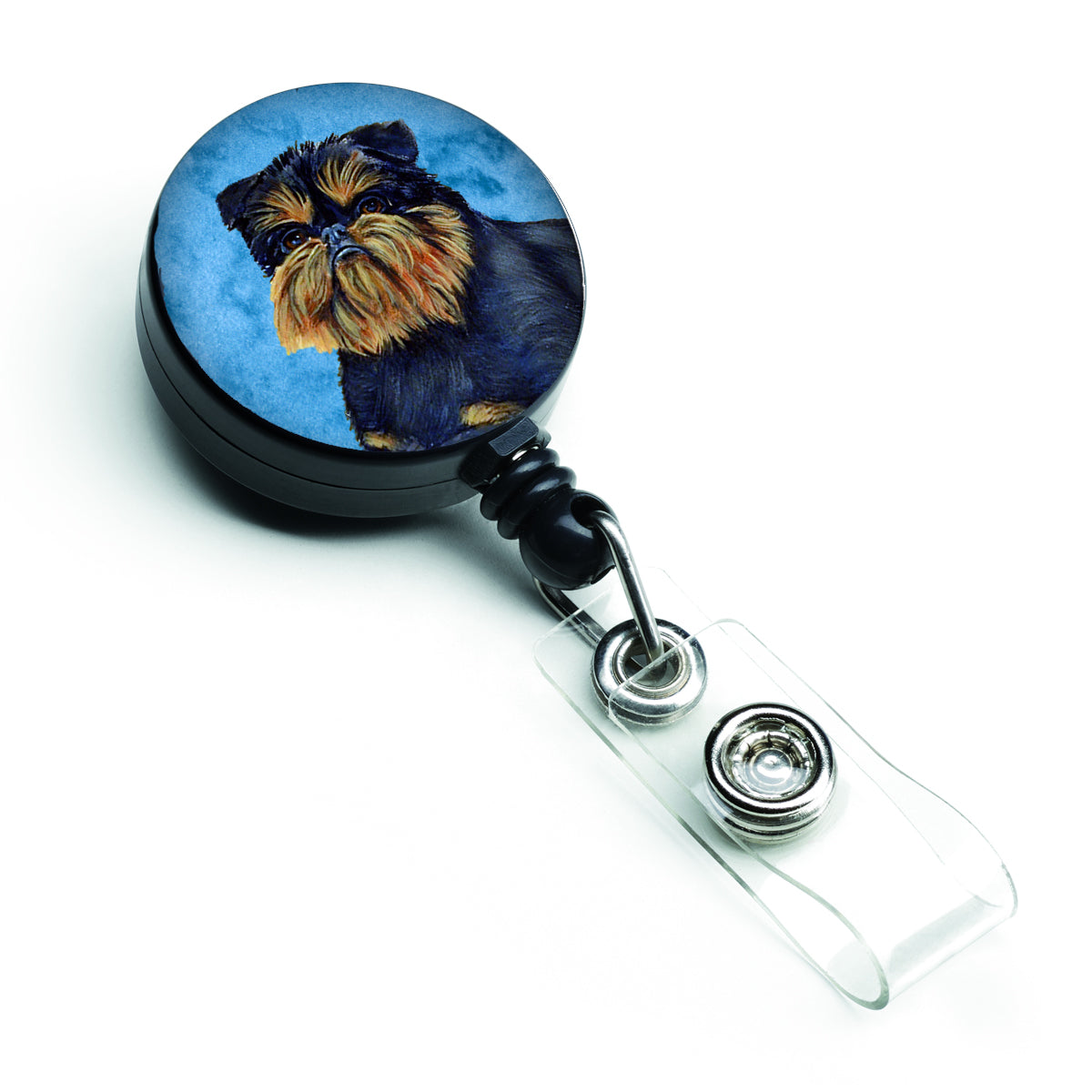 Blue Brussels Griffon Retractable Badge Reel LH9388BUBR  the-store.com.