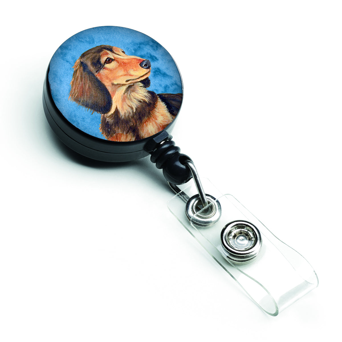 Blue Dachshund Retractable Badge Reel LH9391BUBR  the-store.com.