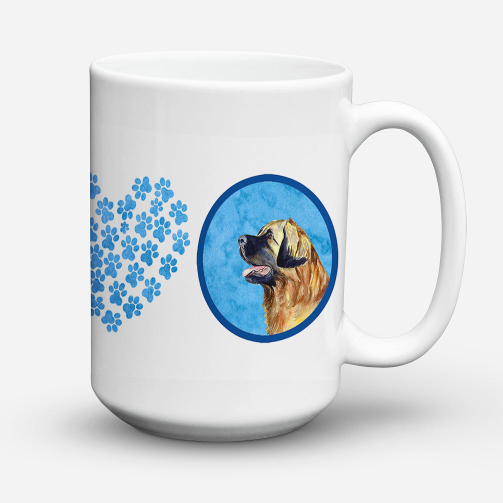 Leonberger  Dishwasher Safe Microwavable Ceramic Coffee Mug 15 ounce  the-store.com.