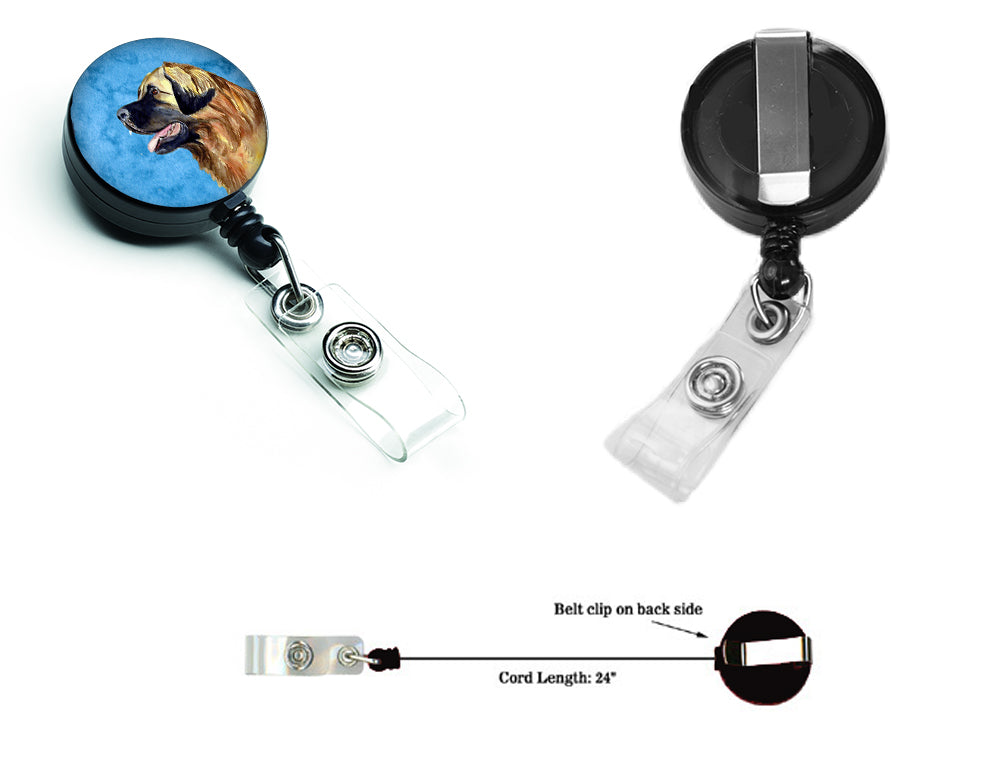 Blue Leonberger Retractable Badge Reel LH9393BUBR  the-store.com.