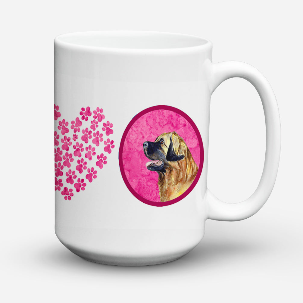 Leonberger  Dishwasher Safe Microwavable Ceramic Coffee Mug 15 ounce  the-store.com.