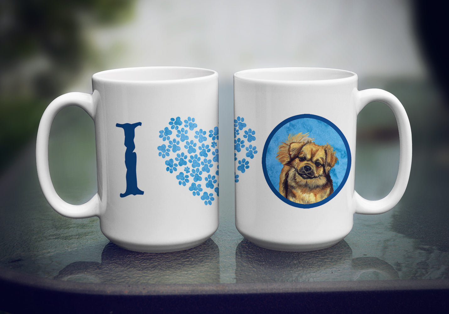 Tibetan Spaniel  Dishwasher Safe Microwavable Ceramic Coffee Mug 15 ounce  the-store.com.