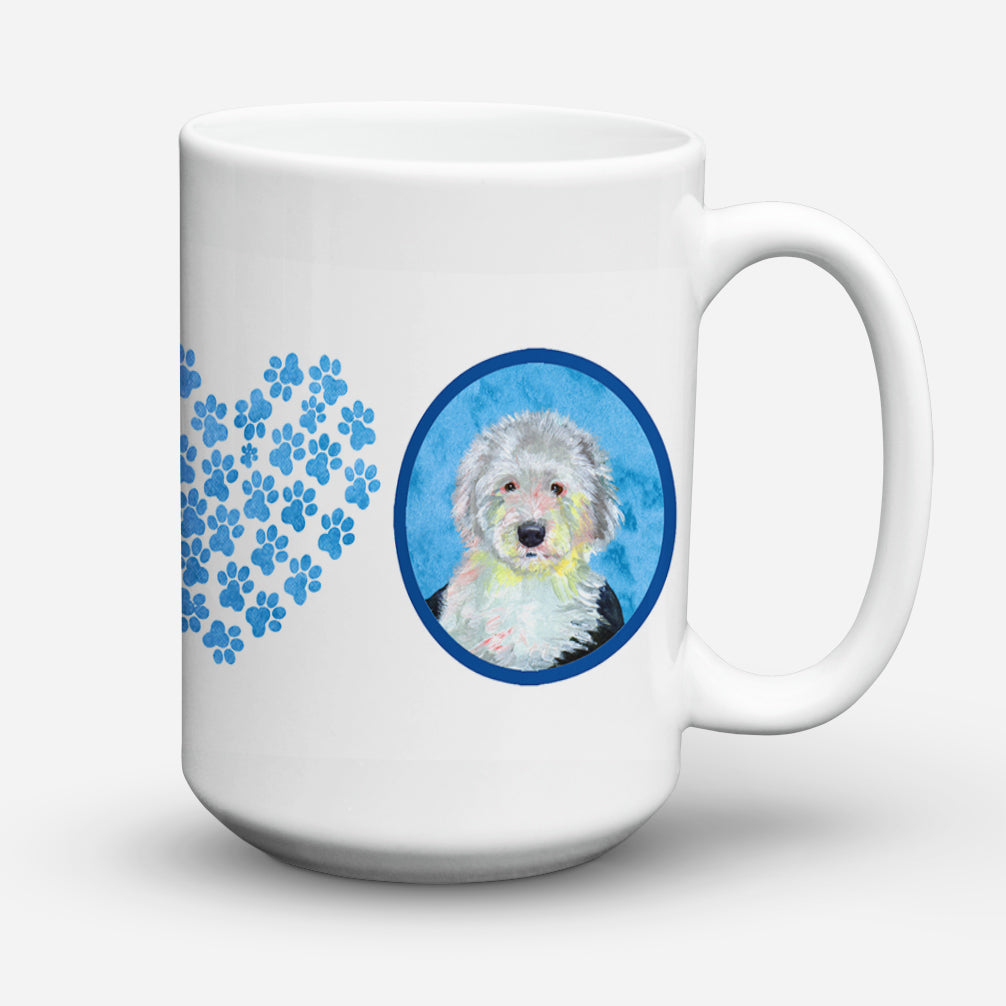 Old English Sheepdog  Dishwasher Safe Microwavable Ceramic Coffee Mug 15 ounce  the-store.com.