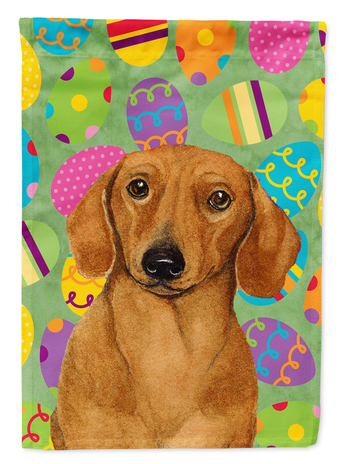 Dachshund Easter Eggtravaganza Flag Garden Size  the-store.com.