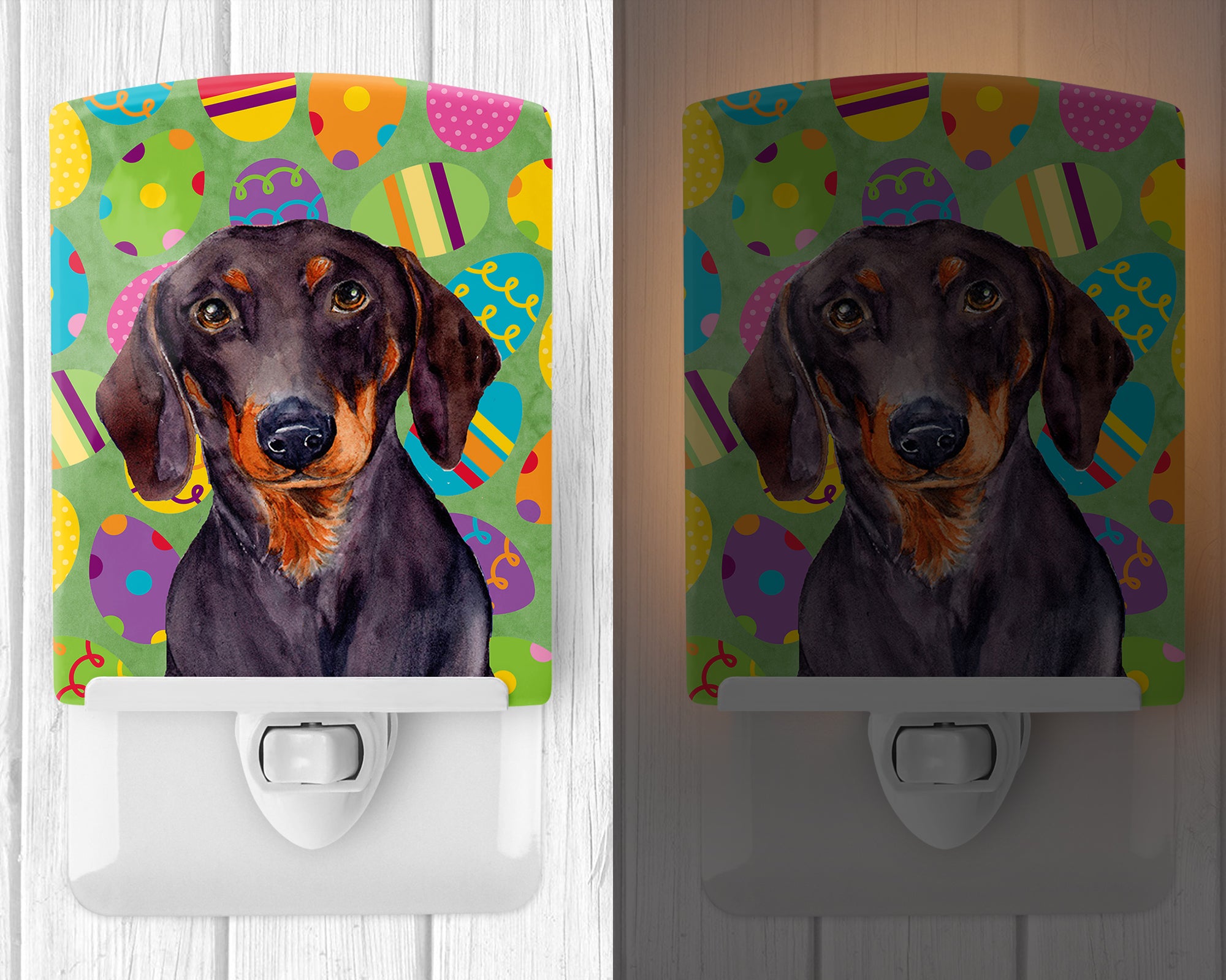 Dachshund Easter Eggtravaganza Ceramic Night Light LH9403CNL - the-store.com