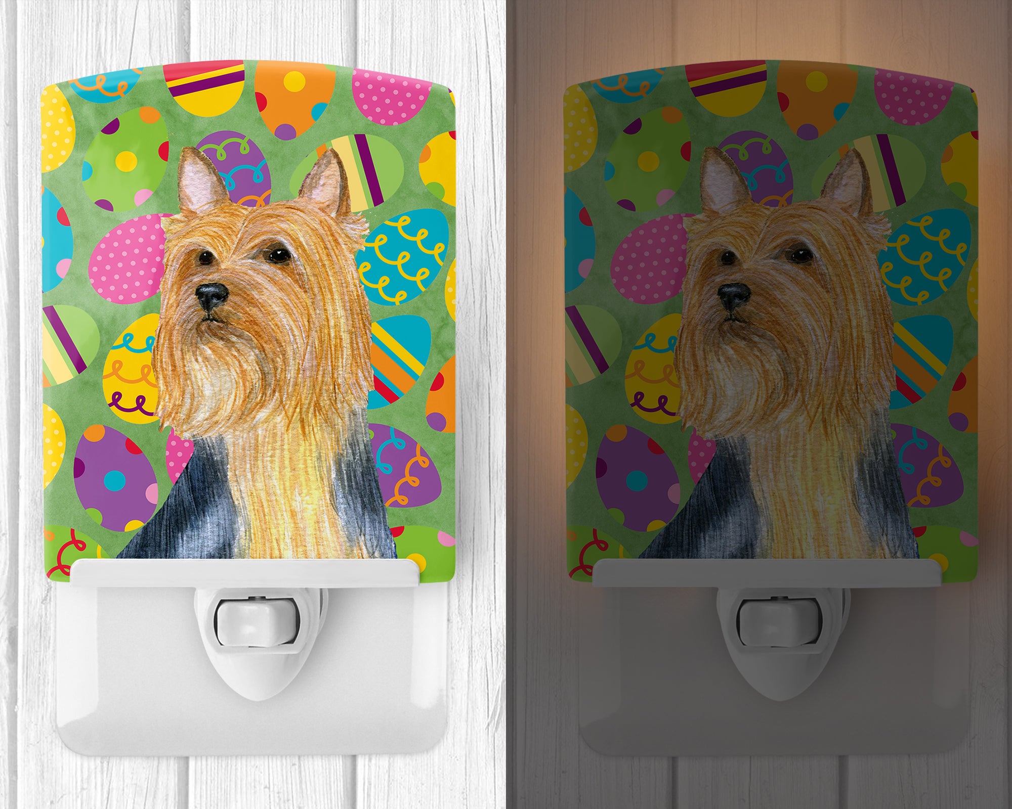 Silky Terrier Easter Eggtravaganza Ceramic Night Light LH9406CNL - the-store.com