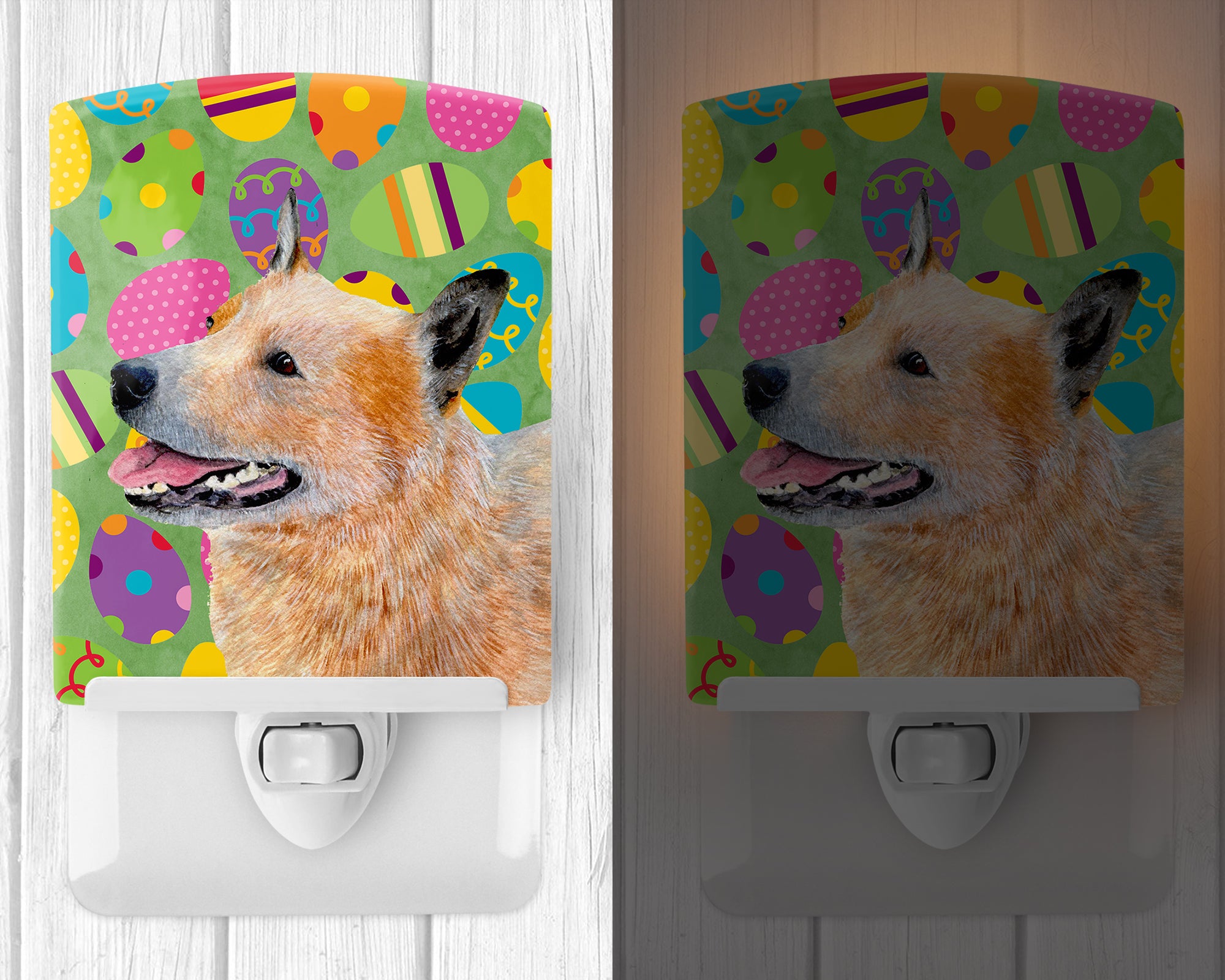 Australian Cattle Dog Easter Eggtravaganza Ceramic Night Light LH9407CNL - the-store.com