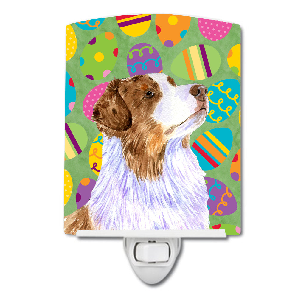 Australian Shepherd Easter Eggtravaganza Ceramic Night Light LH9408CNL - the-store.com