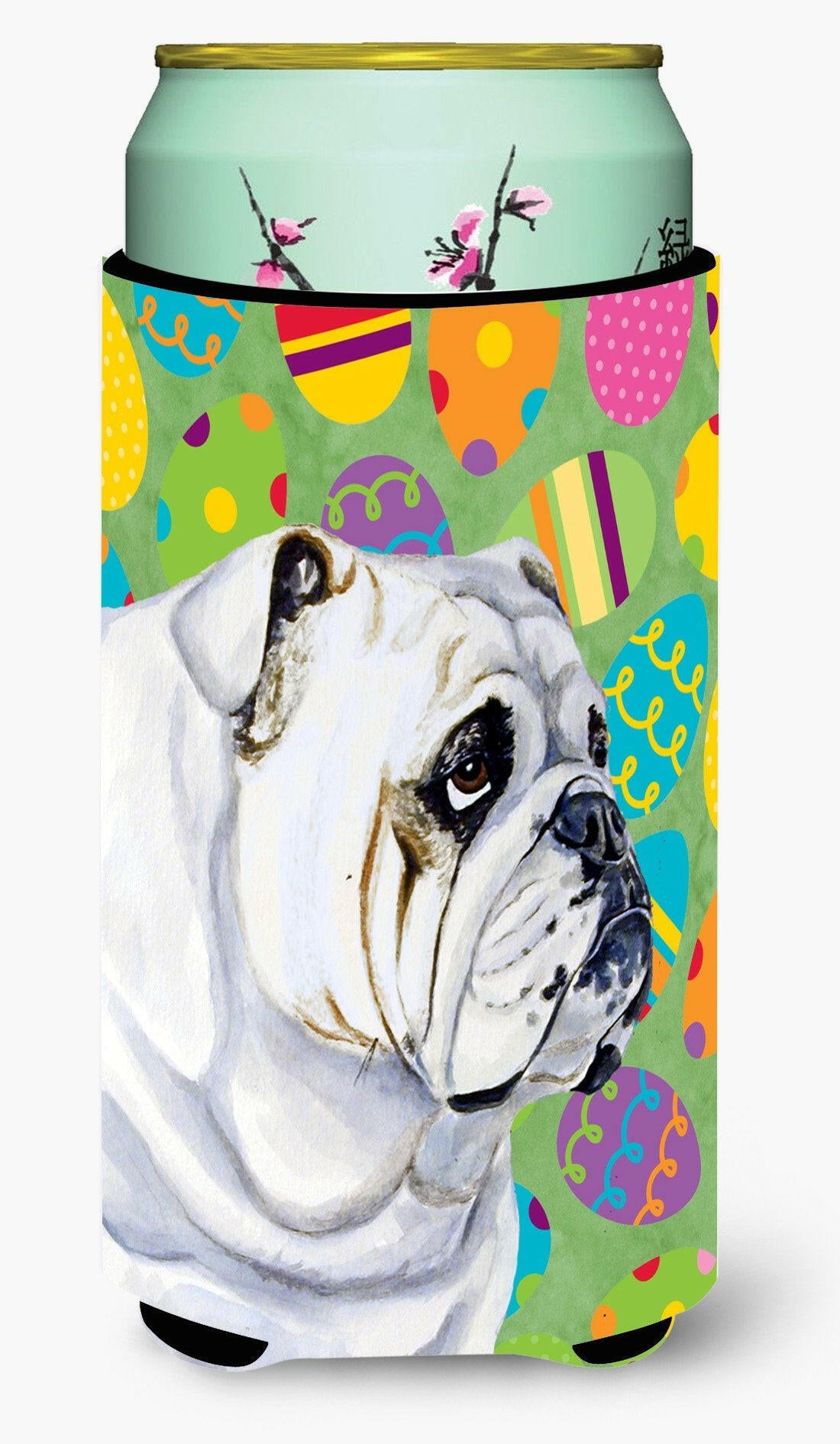 Bulldog English Easter Eggtravaganza  Tall Boy Beverage Insulator Beverage Insulator Hugger by Caroline&#39;s Treasures