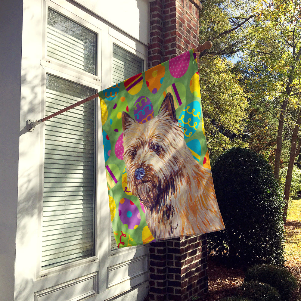 Cairn Terrier Easter Eggtravaganza Flag Canvas House Size  the-store.com.