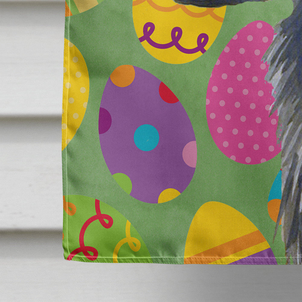 Flat Coated Retriever Easter Eggtravaganza Flag Canvas House Size  the-store.com.