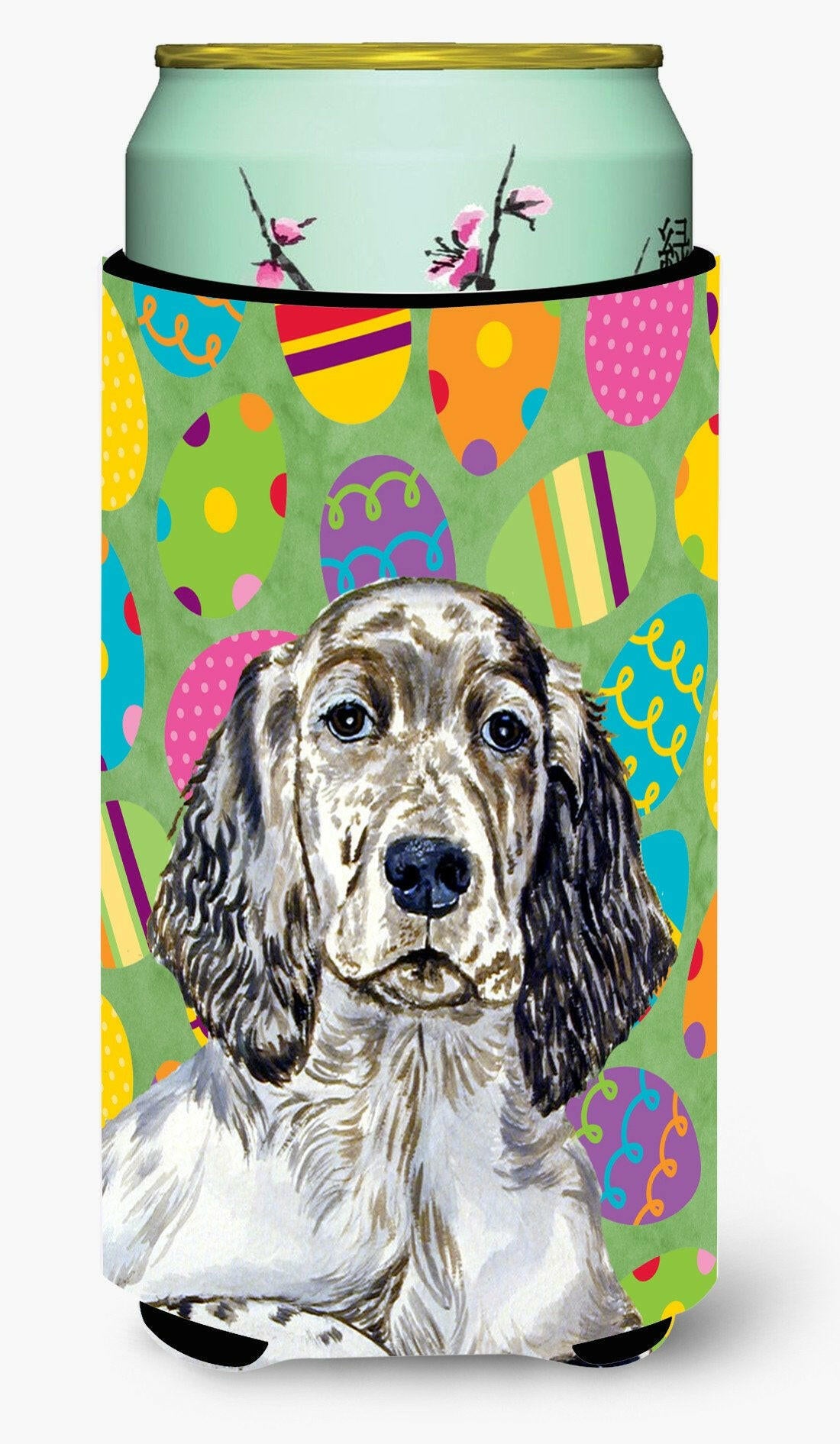 English Setter Easter Eggtravaganza  Tall Boy Beverage Insulator Beverage Insulator Hugger by Caroline&#39;s Treasures