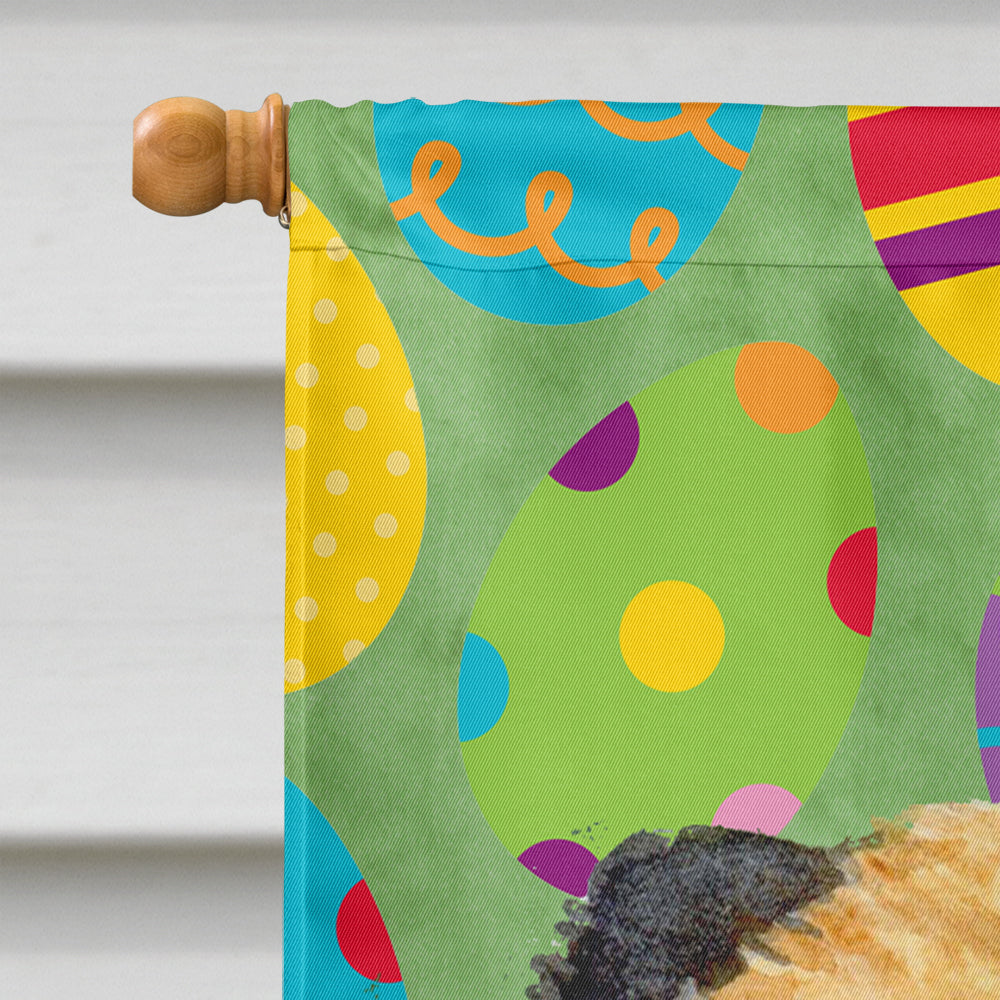 Border Terrier Easter Eggtravaganza Flag Canvas House Size  the-store.com.