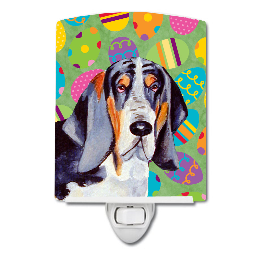 Basset Hound Easter Eggtravaganza Ceramic Night Light LH9417CNL - the-store.com