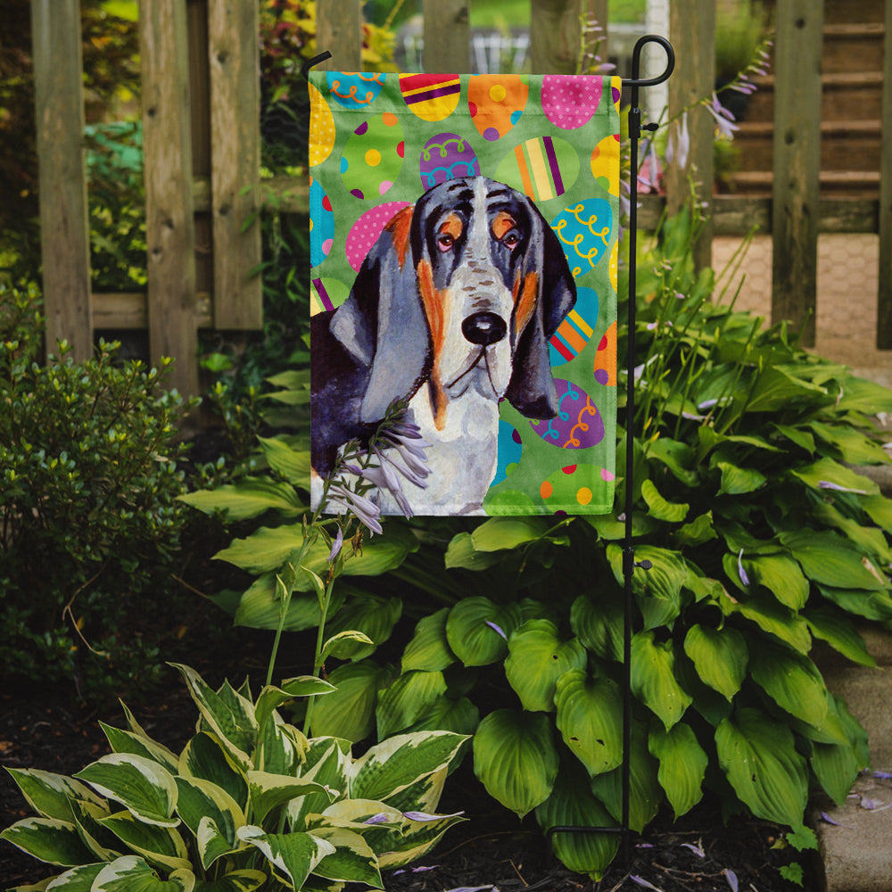 Basset Hound Easter Eggtravaganza Flag Garden Size  the-store.com.