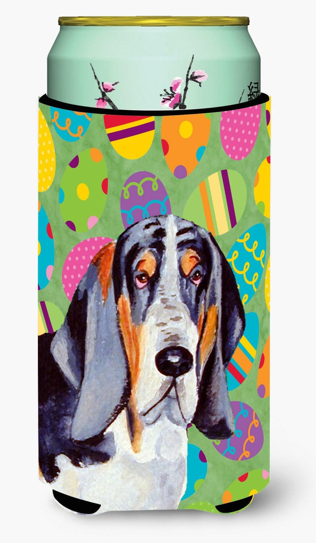 Basset Hound Easter Eggtravaganza  Tall Boy Beverage Insulator Beverage Insulator Hugger by Caroline&#39;s Treasures