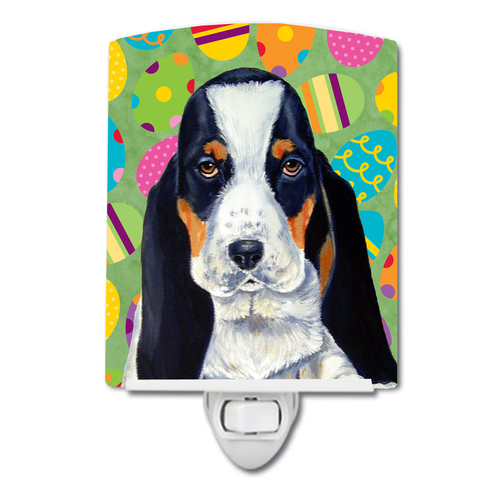 Basset Hound Easter Eggtravaganza Ceramic Night Light LH9419CNL - the-store.com